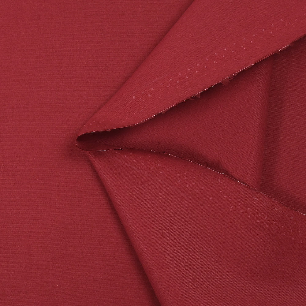 Popeline de coton rouge cerise - Image 3