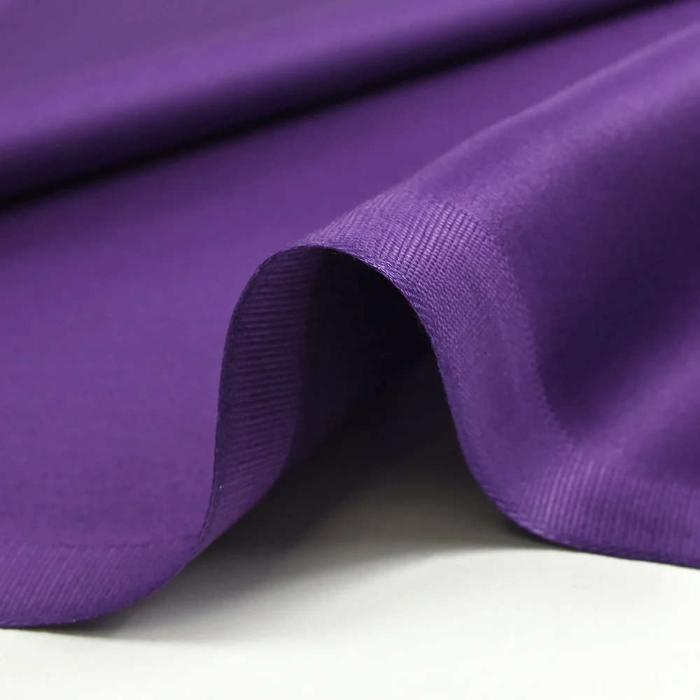 Popeline de coton satinée violet - Image 5