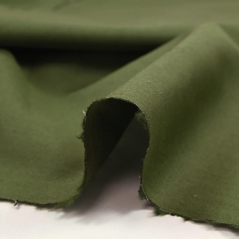 Popeline de coton vert avocat - Image 4