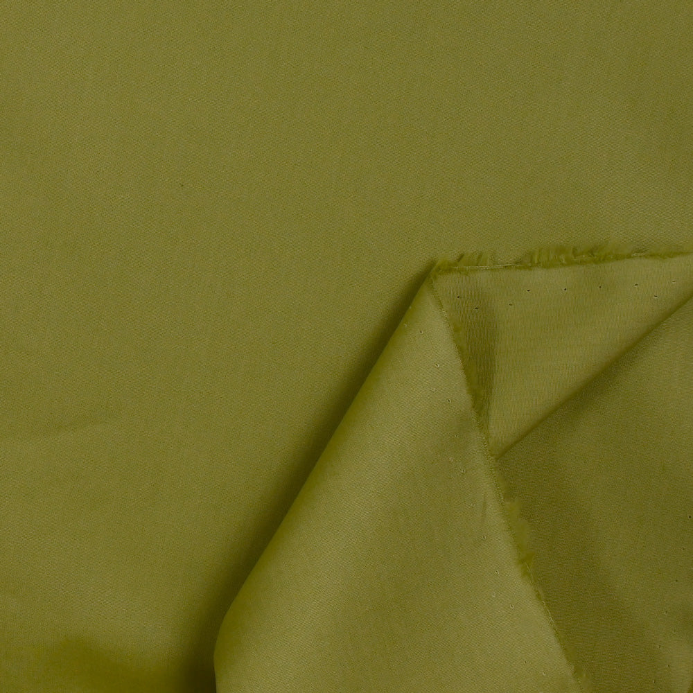 Popeline de coton vert olive - Image 3