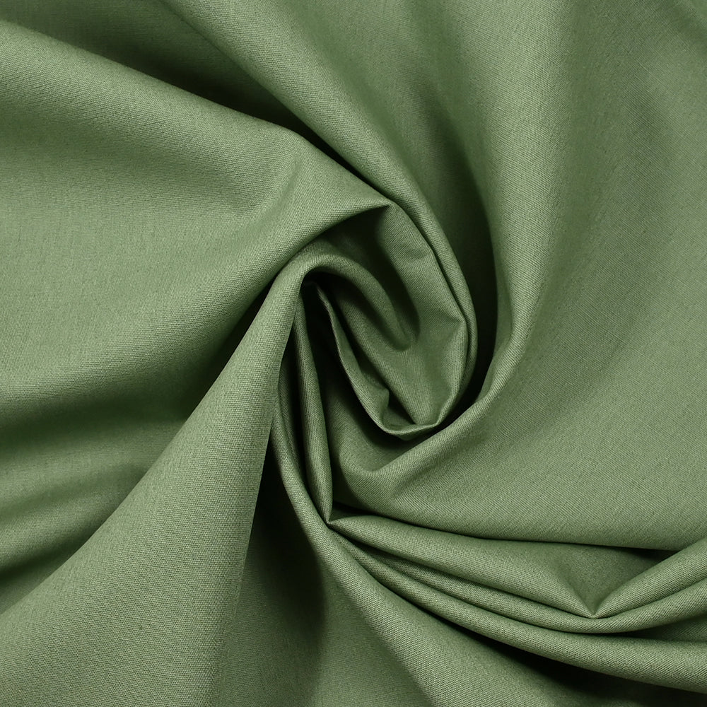 Popeline de coton vert sauge - Image 2