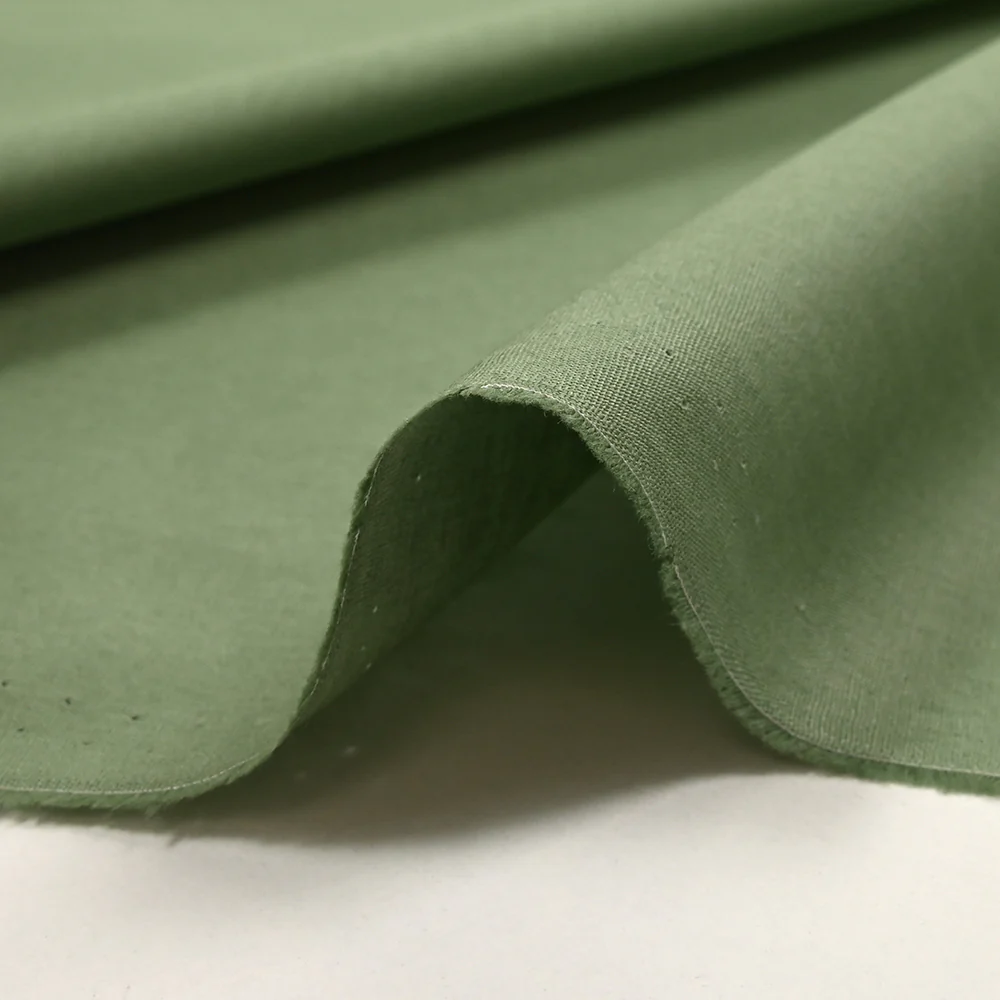 Popeline de coton vert sauge - Image 4