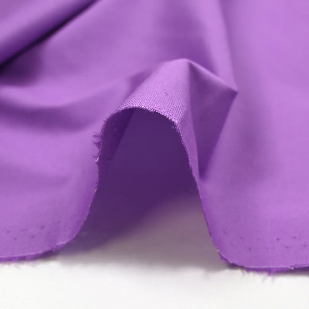 Popeline de coton violet - Image 5