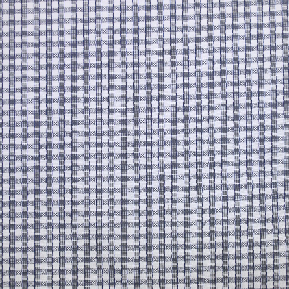Popeline polycoton jacquard Aylan gris