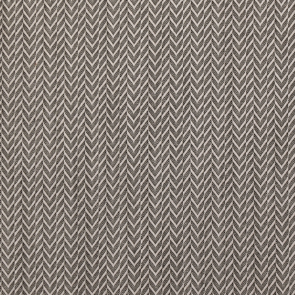 Popeline polycoton jacquard chevron écru rosé et noir - Image 4