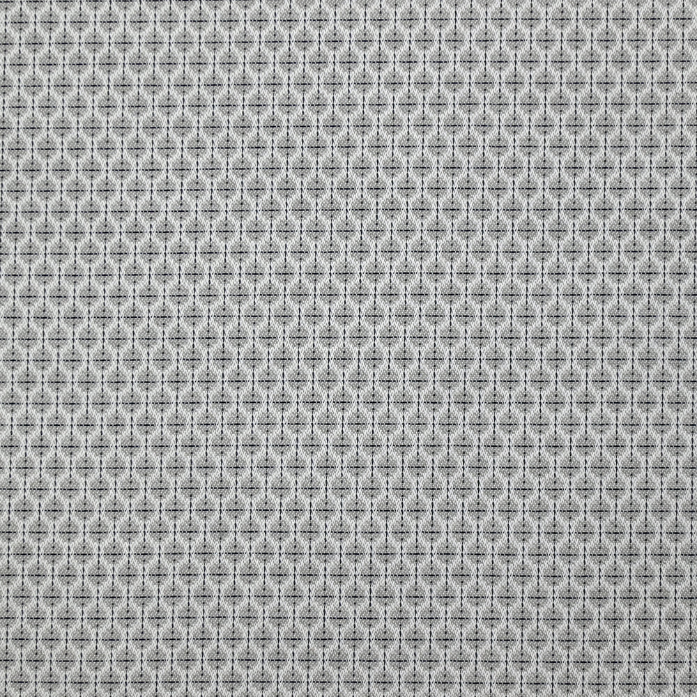 Popeline polycoton jacquard Félix gris - Image 4