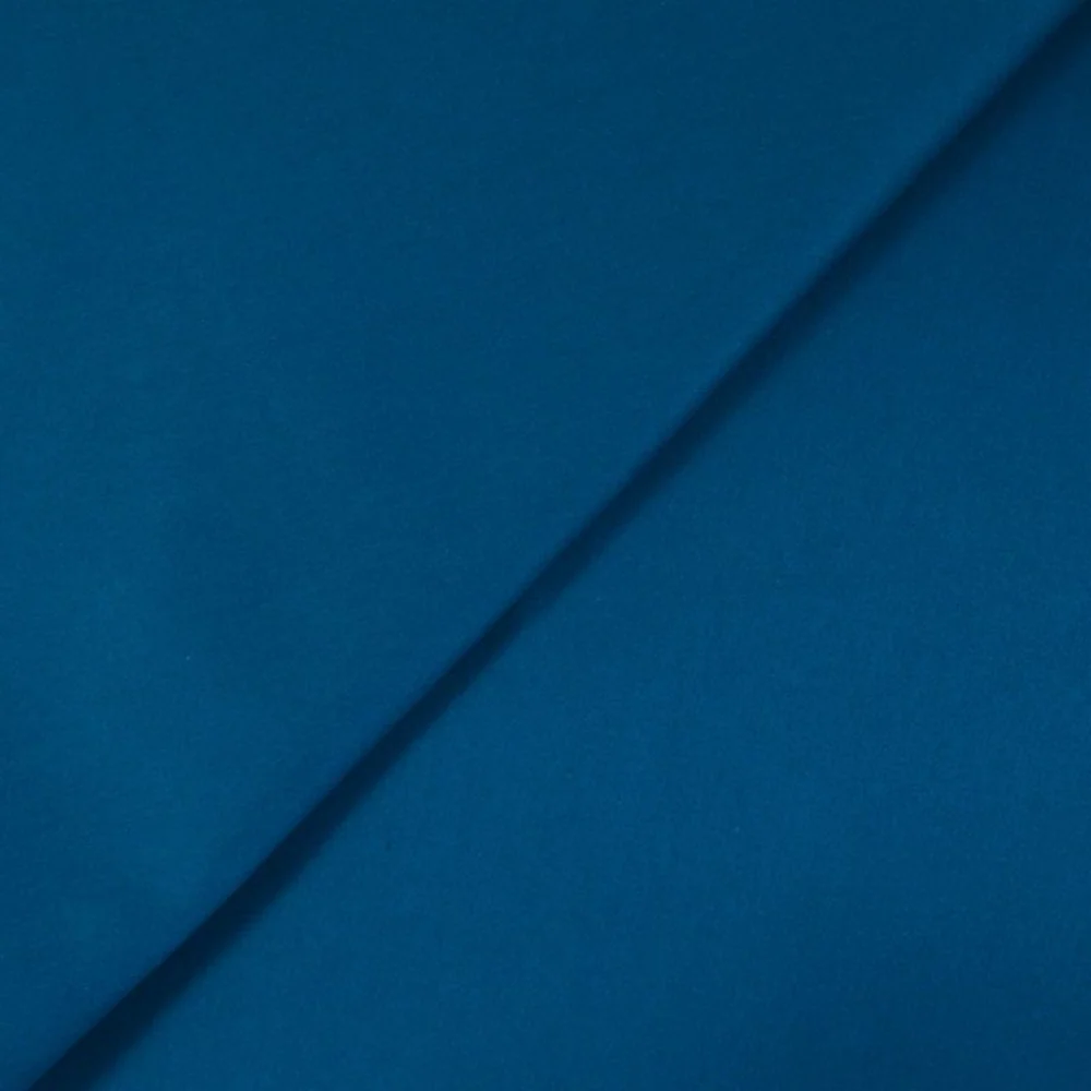 Satin de coton bleu canard