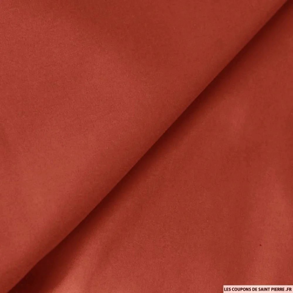 Satin de coton brique