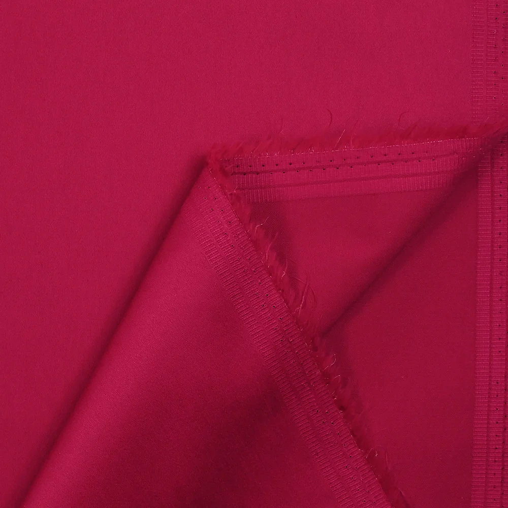 Satin de coton cerise - Image 4