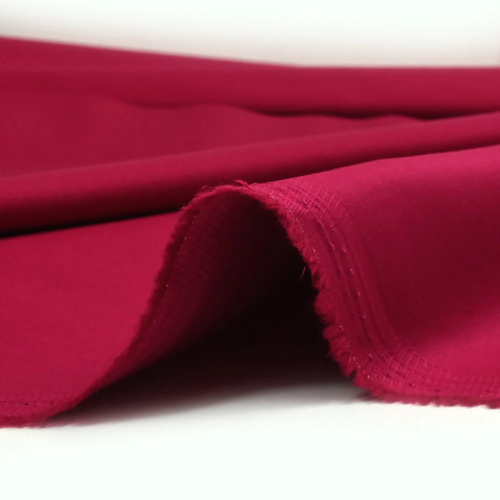 Satin de coton cerise - Image 5