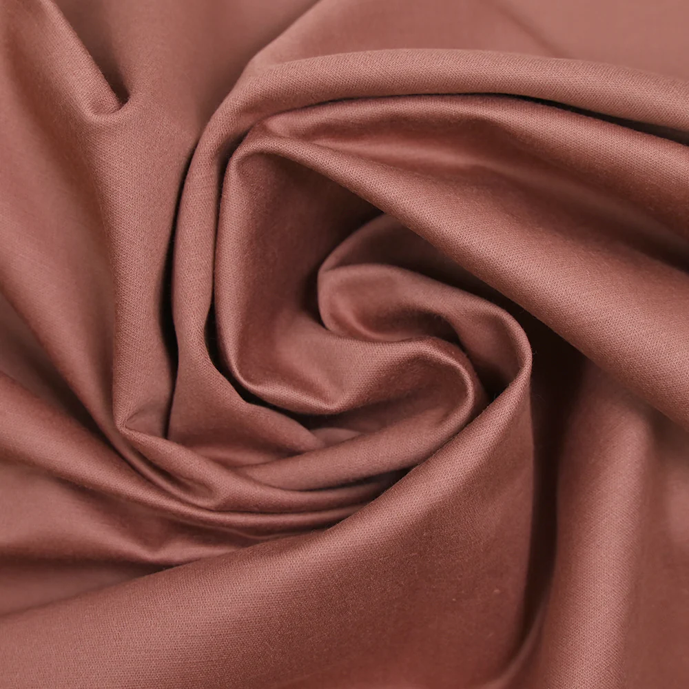 Satin de coton doupionné vieux rose - Image 2