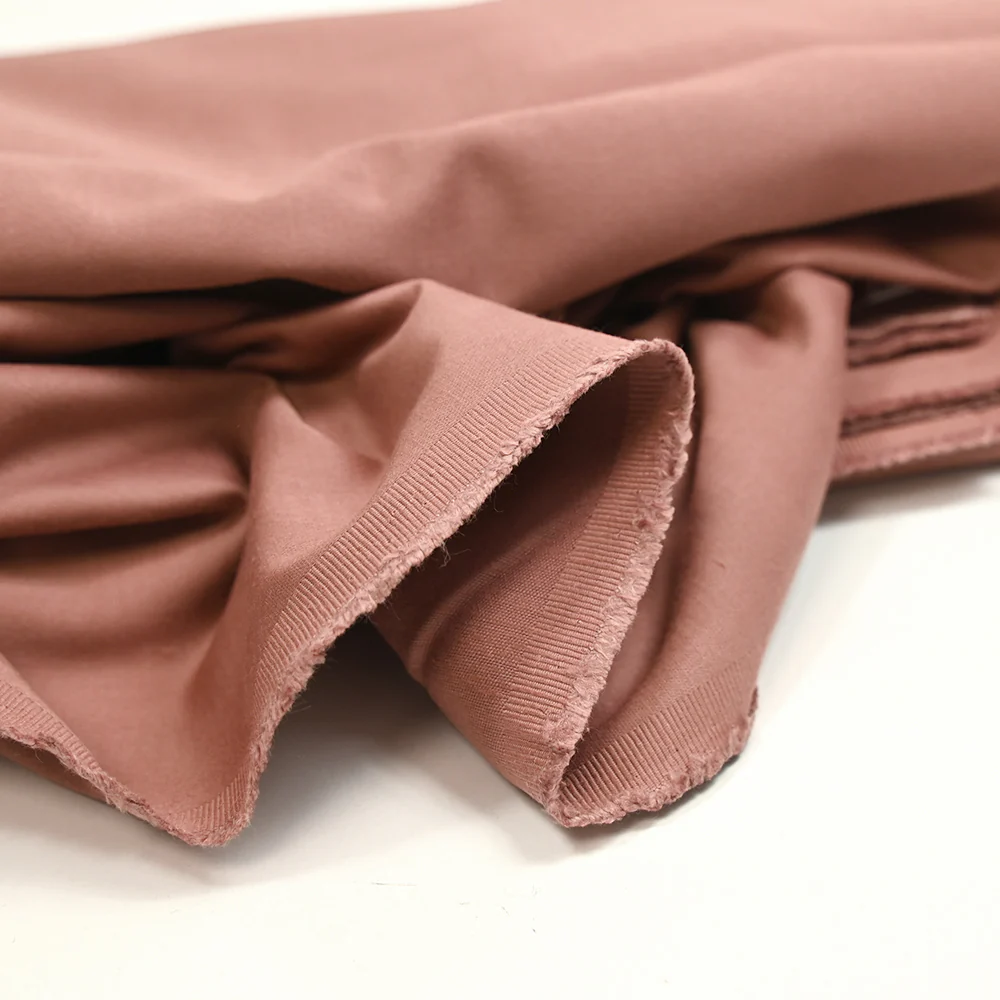 Satin de coton doupionné vieux rose - Image 4