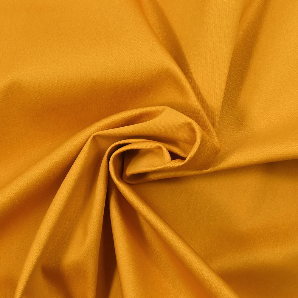 Satin de coton moutarde - Image 2