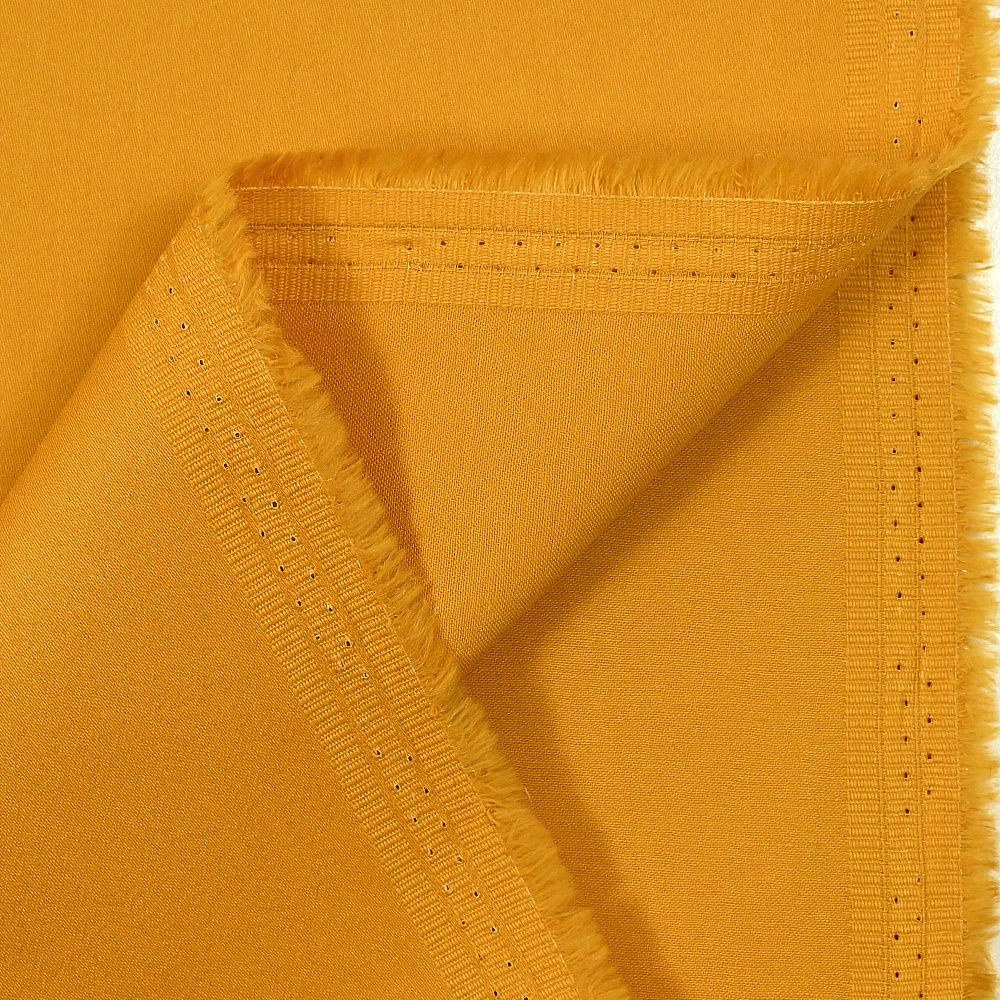 Satin de coton moutarde - Image 4