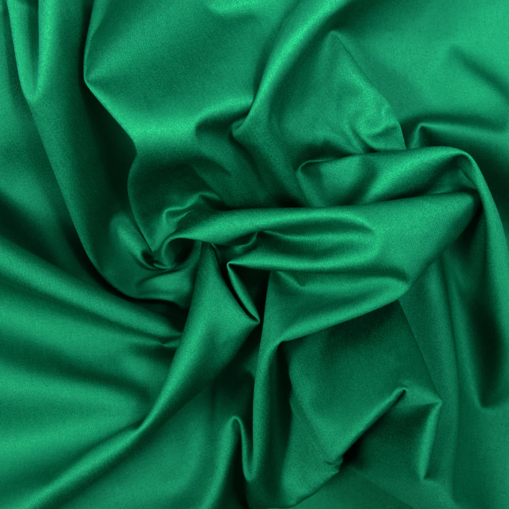 Satin de coton vert menthe - Image 2