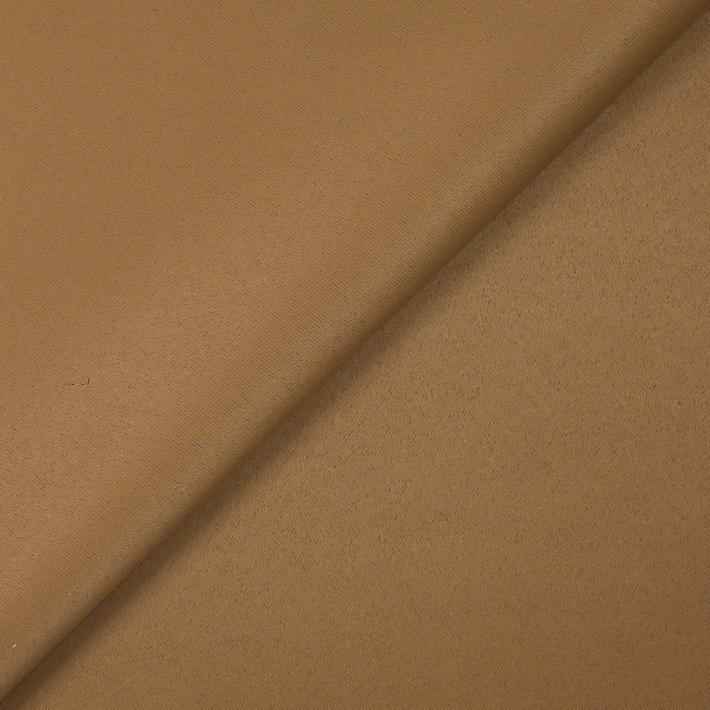 Satin de polyester double face marron châtain