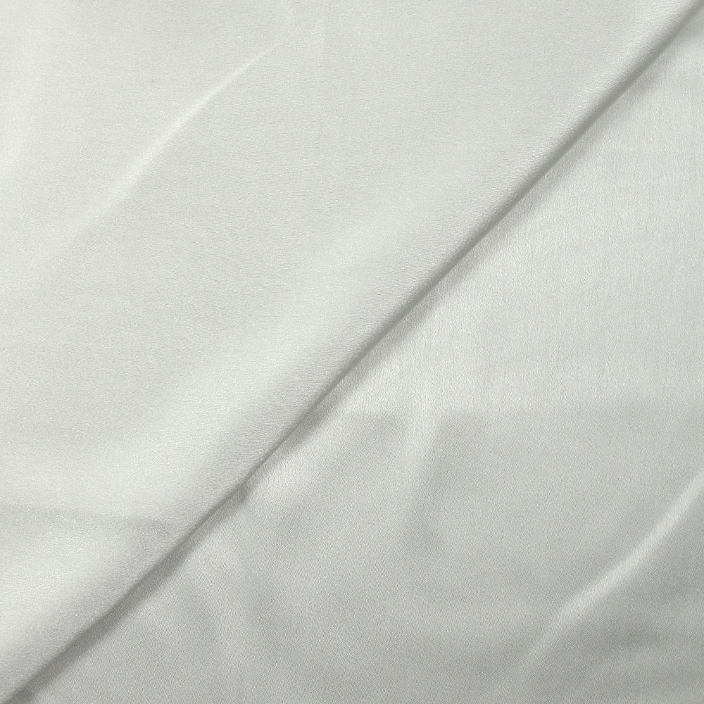 Satin de polyester Maya blanc