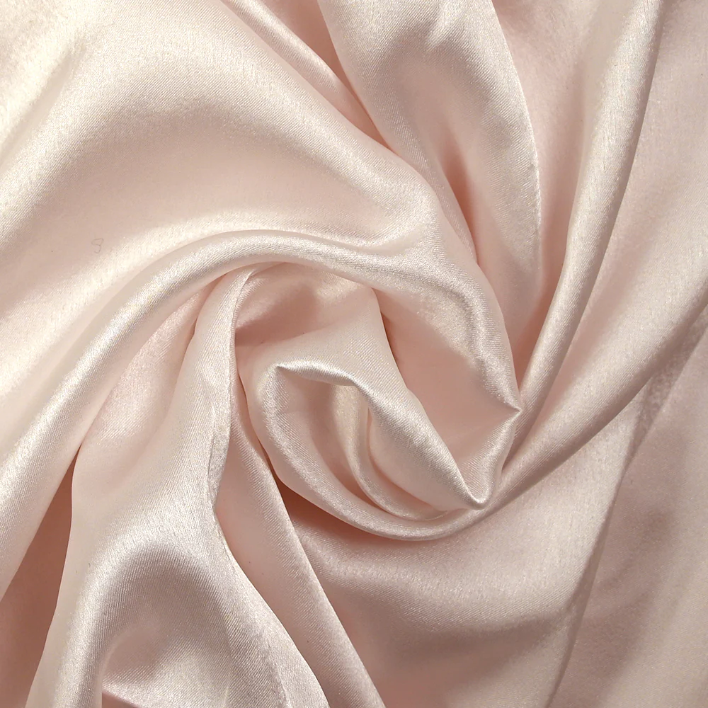 Satin de polyester Maya rose pâle - Image 2