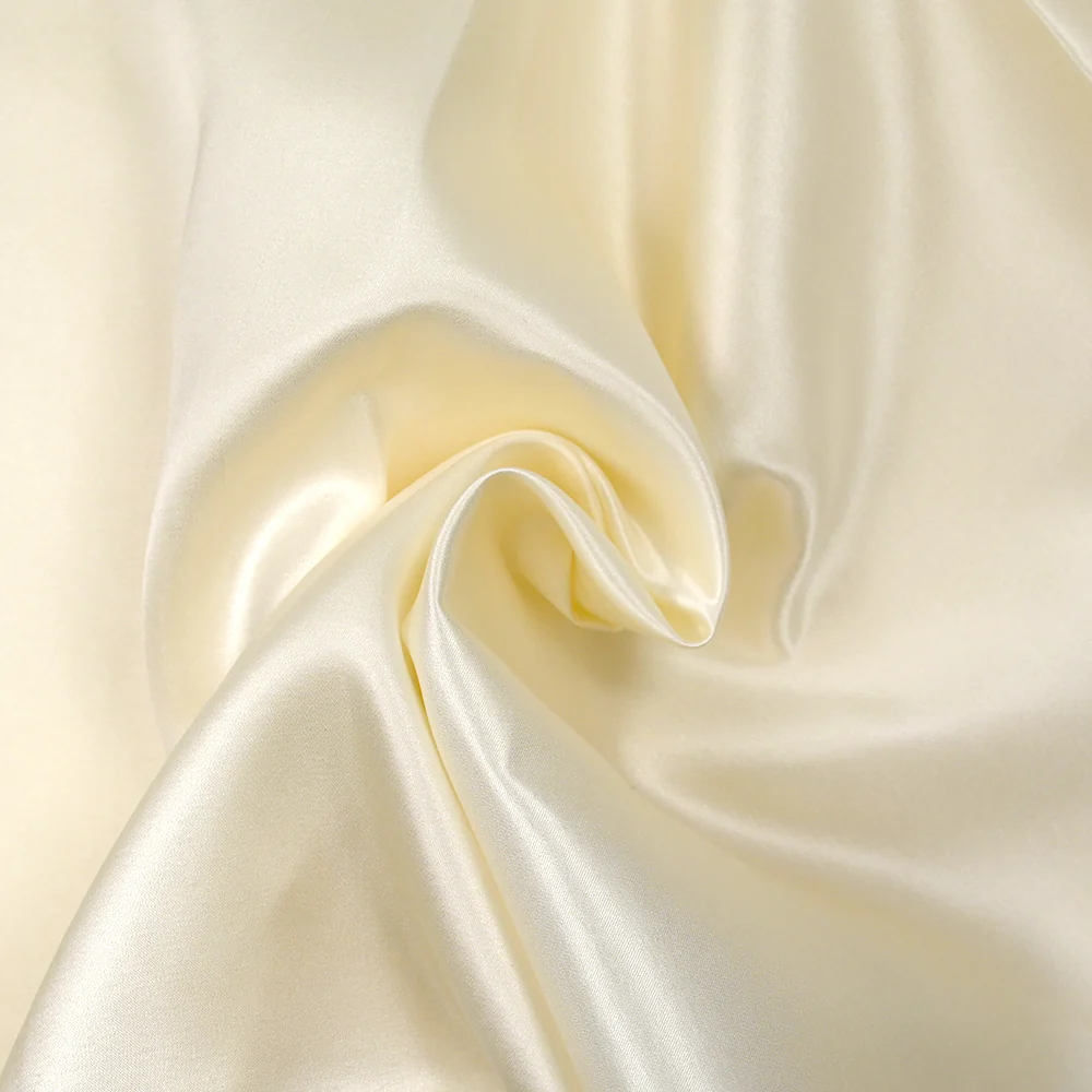Satin de soie mélangée écru - Image 2