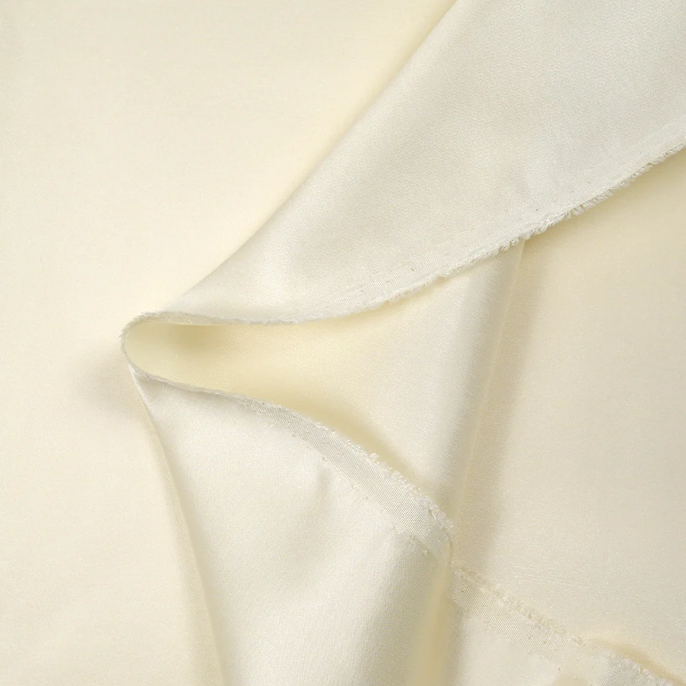 Satin de soie mélangée écru - Image 4