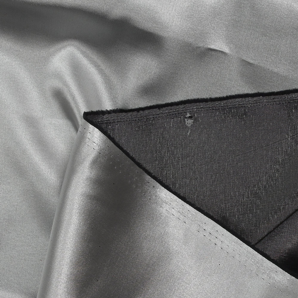 Satin duchesse polyester argent - Image 3