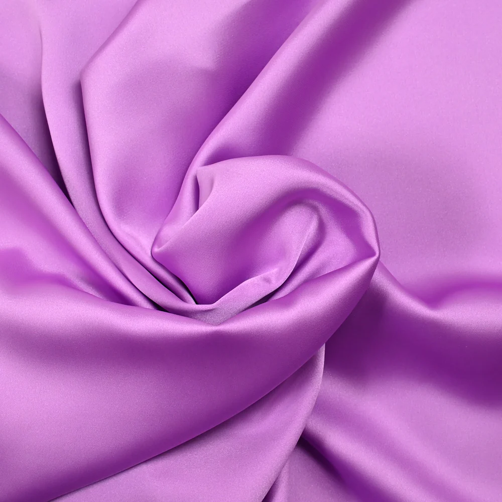 Satin duchesse polyester lilas - Image 2