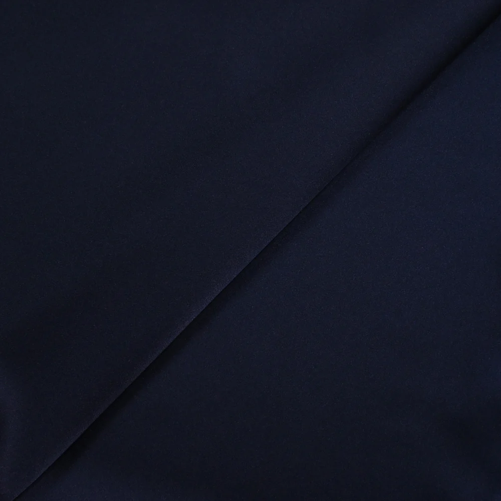 Satin duchesse polyester marine