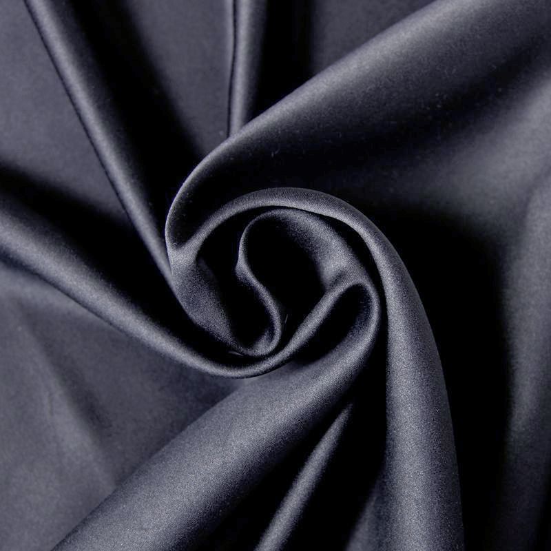 Satin mat toucher soie marine - Image 2