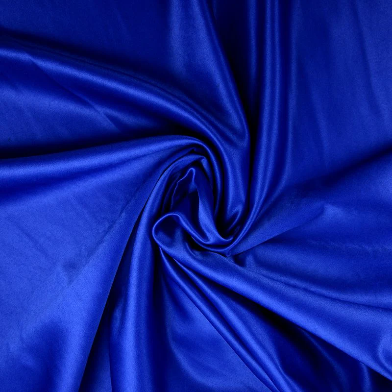 Satin mat toucher soie bleu roi - Image 2