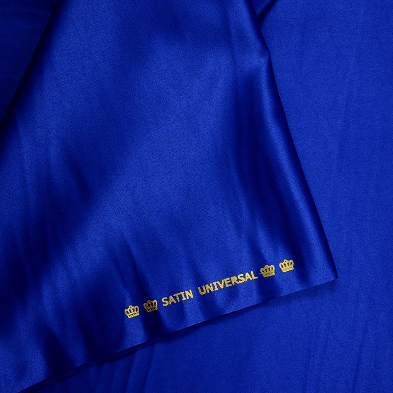 Satin mat toucher soie bleu roi - Image 3