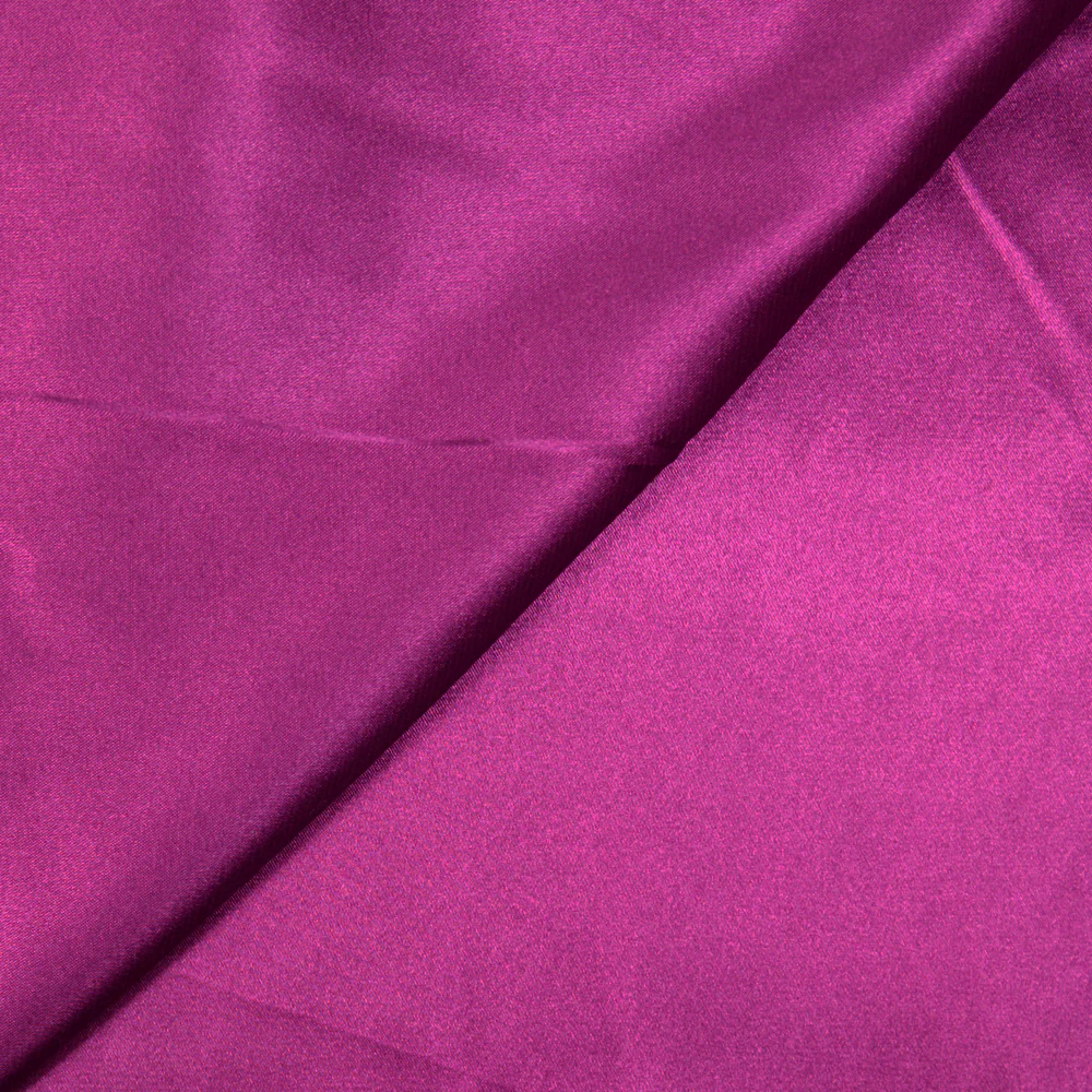 Satin Polyester uni aubergine
