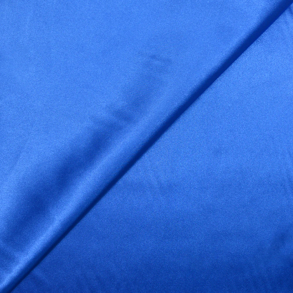 Satin Polyester uni bleu électrique - Image 2