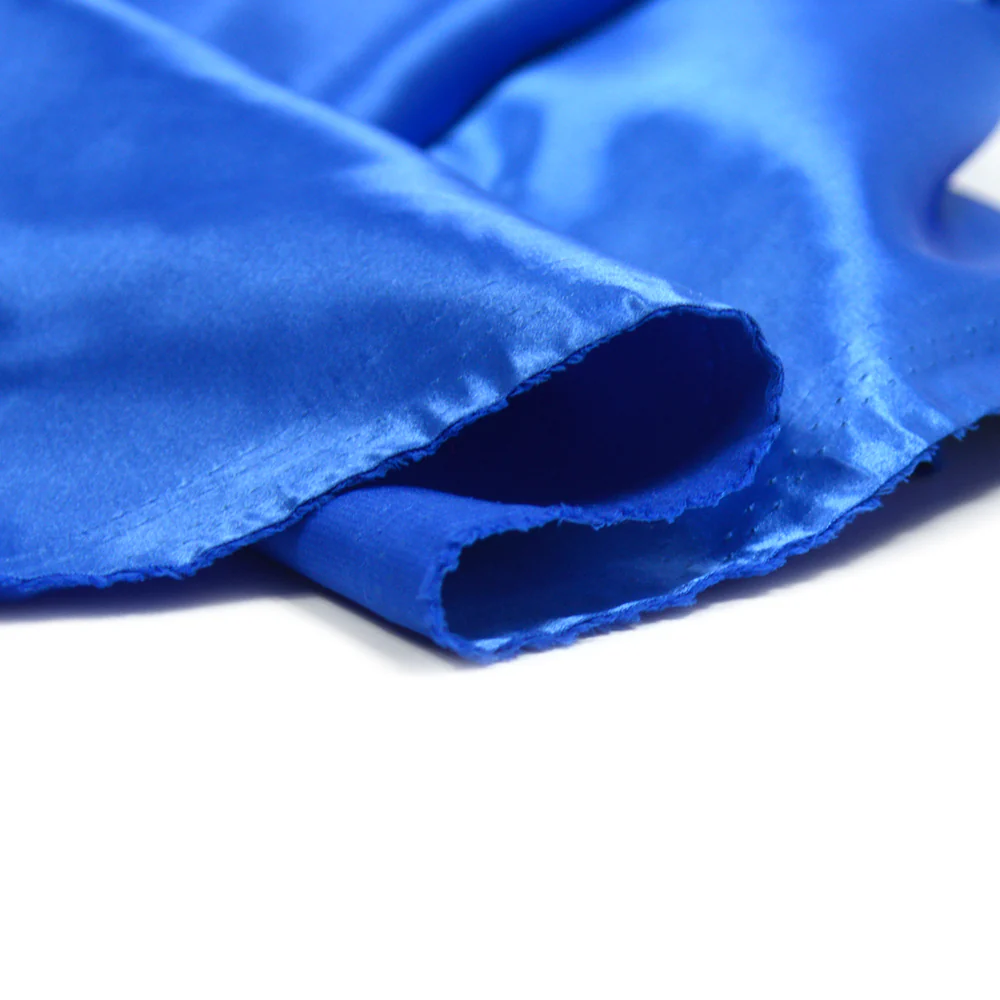 Satin Polyester uni bleu électrique - Image 4
