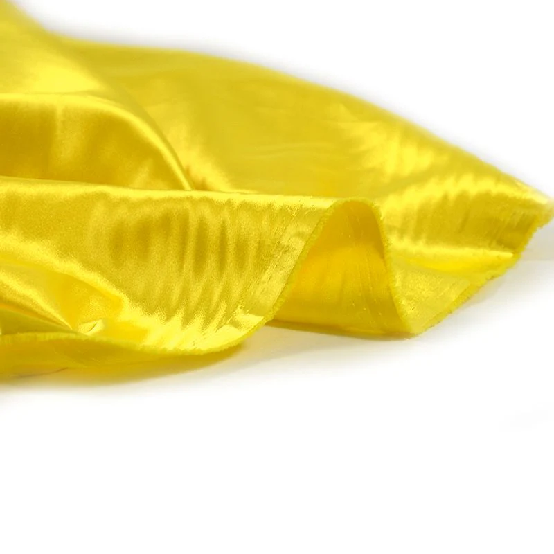 Satin Polyester uni jaune éclair - Image 4