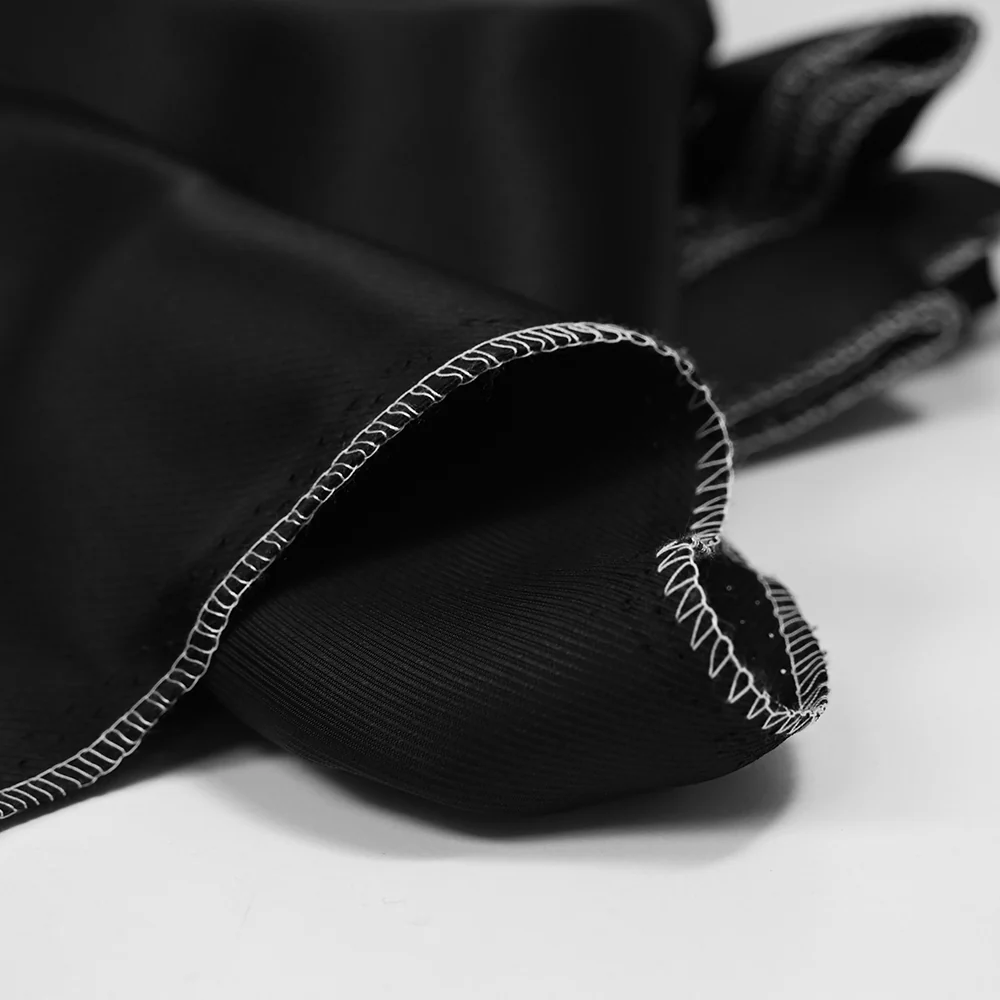 Satin sergé de viscose noir - Image 5