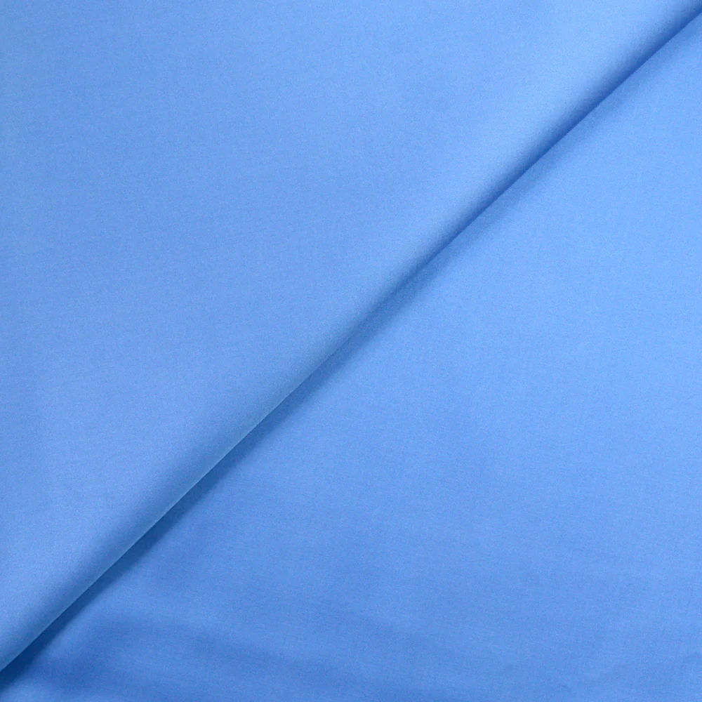 Satin viscose bleu charrette