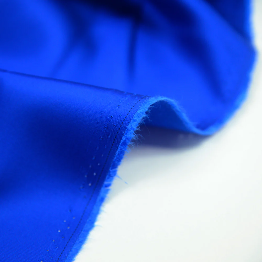 Satin viscose bleu électrique - Image 3