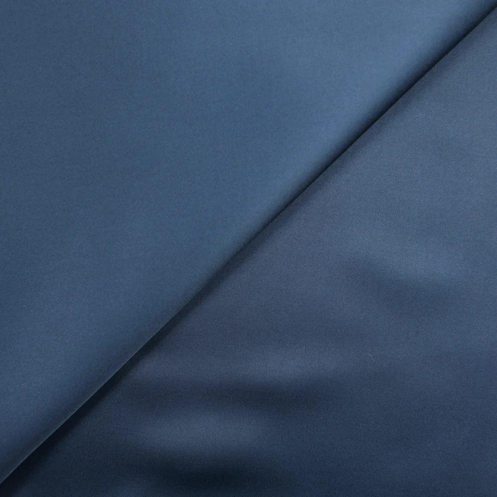 Satin viscose marine