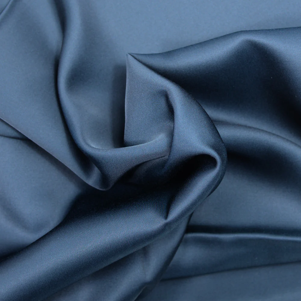 Satin viscose marine - Image 2