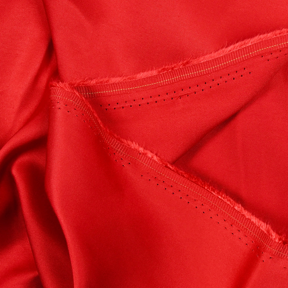 Satin viscose rouge - Image 3