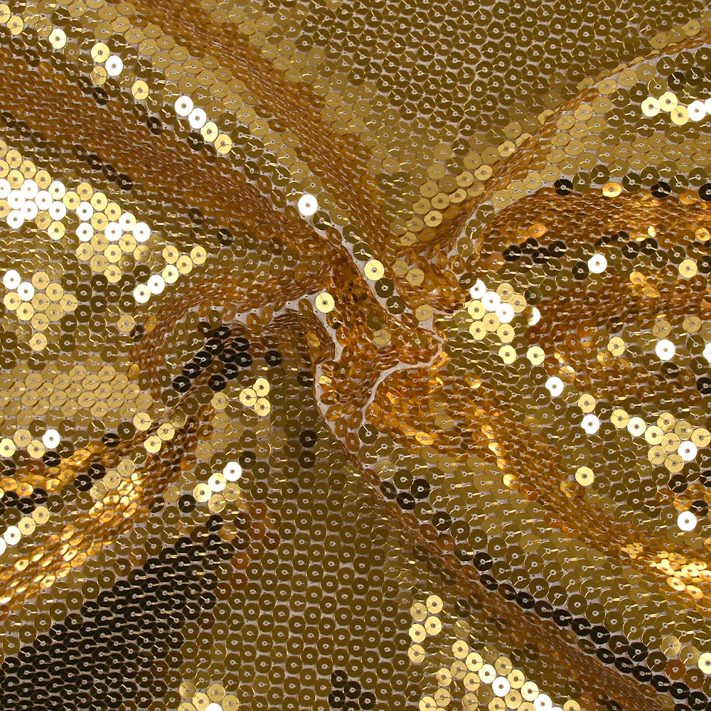 Sequins dorés sur mousseline - Image 3