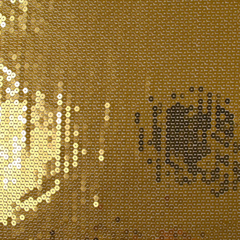 Sequins dorés sur mousseline - Image 5