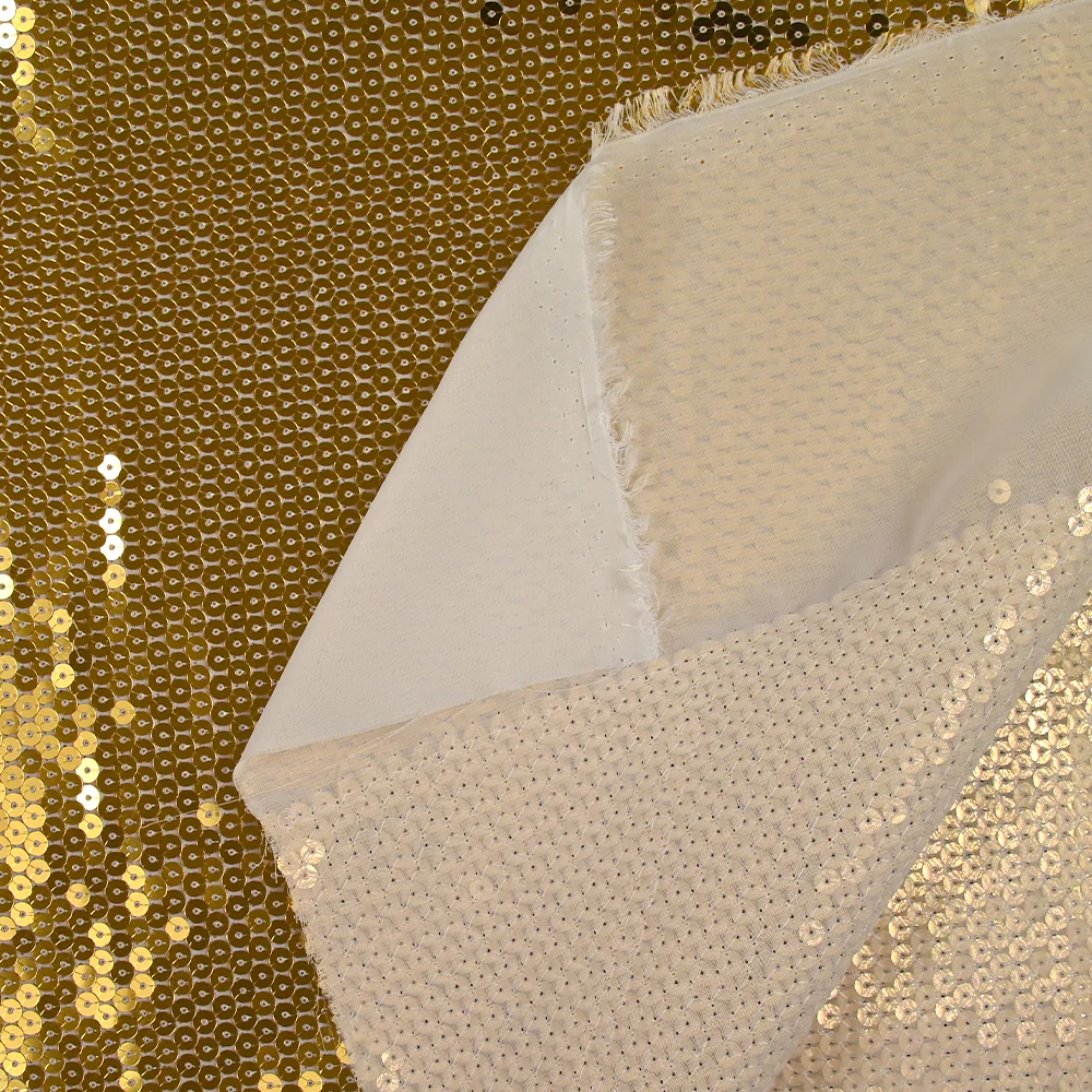 Sequins dorés sur mousseline - Image 8