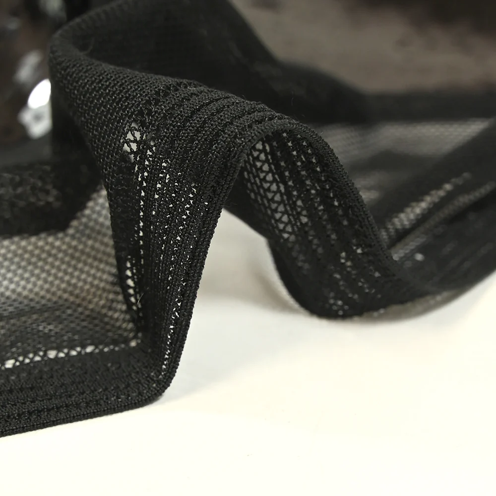Sequins noirs sur tulle stretch - Image 7