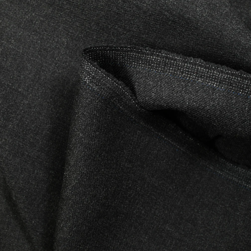 Sergé 100% laine gris foncé - Image 4