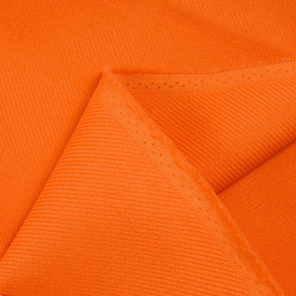 Sergé 100% laine orange - Image 3