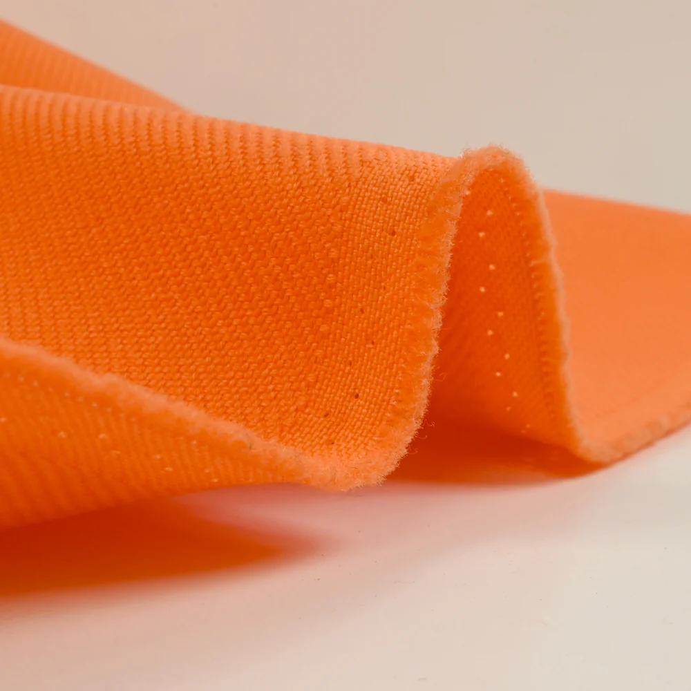 Sergé 100% laine orange - Image 4