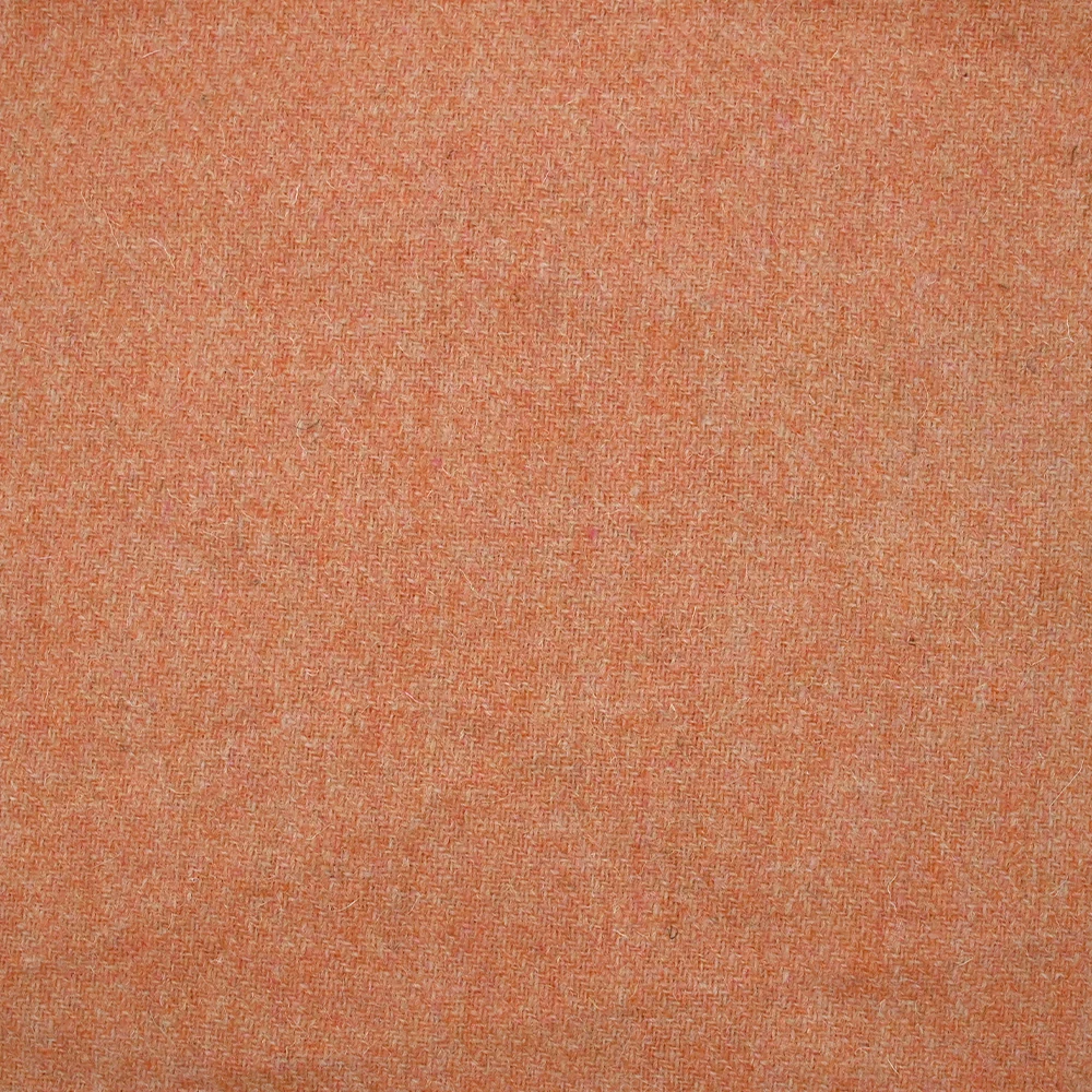Sergé de laine mélangée mandarine chiné - Image 3