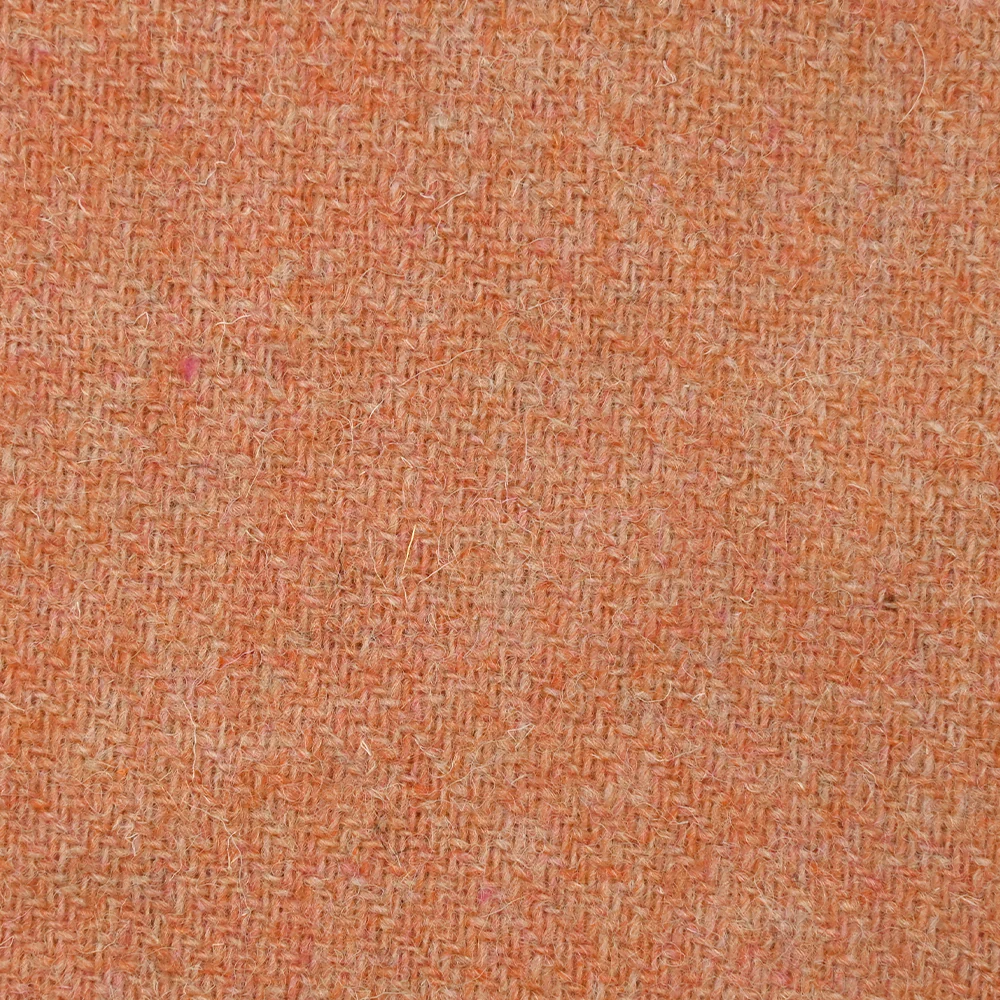 Sergé de laine mélangée mandarine chiné - Image 4