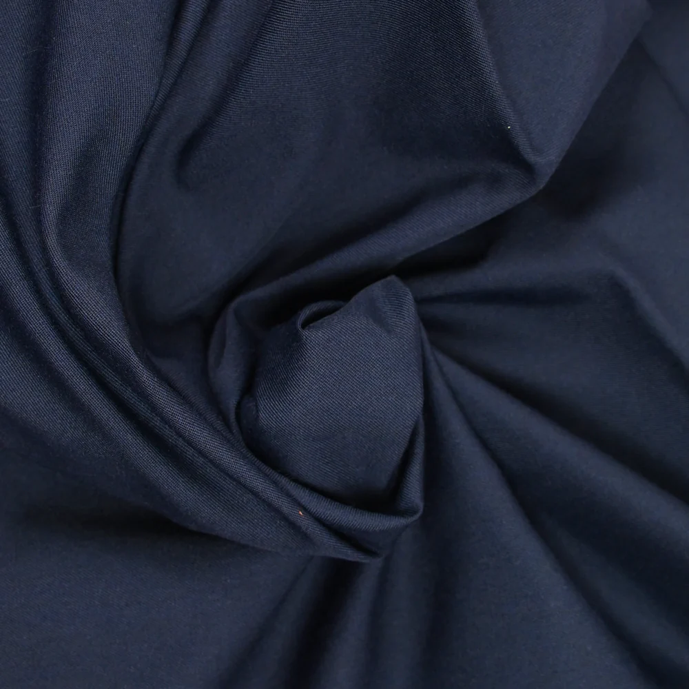 Sergé de polyester bleu nuit - Image 2